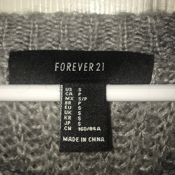 Forever 21 Gray Sweater - Picture 2 of 2